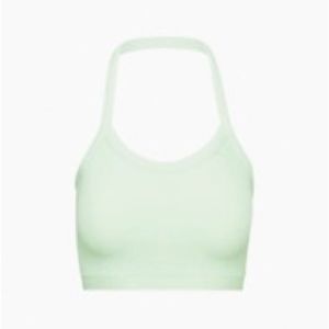 TNA LIBERTY HALTER TOP Aritzia XS in brushed green